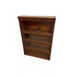 Oak Four Stack Barrister Bookcase