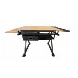 Modern Office Desk with Metal Frame