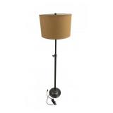 Modern Adjustable Floor Lamp with Tan Shade