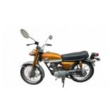 Honda CB100 Motorcycle, Gold & White
