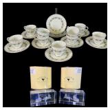 Royal Doulton Espresso Set & Asfour Paperweights