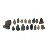 17 Knapped Stone Tool Fragments