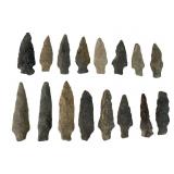 15 Stone Projectile Points & Blades