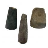 Native American Ground Stone Tool Trio