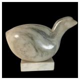 Carved Marble Modern Bird Sculpture