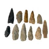 Knapped Stone Hand Axes & Blad