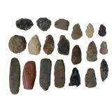 Native American Stone Hand Axes & Scrapers