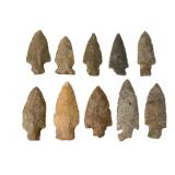 10 Stone Projectile Points