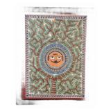 Watercolor of Orange Tree & Manï¿½s Head