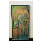 Jane Zamost Signed Oil on Mason Board