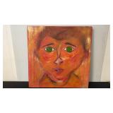 Jane Zamost Oil on Board "About a Boy" 2015