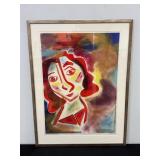 Jane Zamost 2018 Mixed Media Portrait