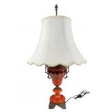 Antique Table Lamp with Brass Accents
