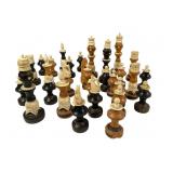 Mexican Tarascan Style Hand-Carved Chess Set