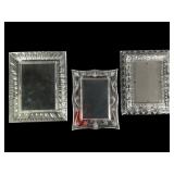 Waterford & Mikasa Crystal Photo Frames Set