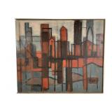 Signed KUH Abstract City Manhattan #5
