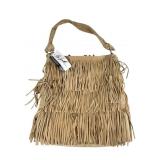 Randolph Duke Tan Suede Fringe Shoulder Bag