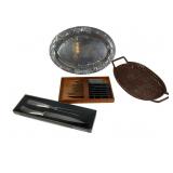 Wilton Armetale Grape Platter & Wï¿½sthof Knife