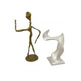 Two Composite Art Sculptures