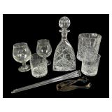 Thomas Webb Style Crystal Decanter Set