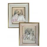 Two La Mode Illustrï¿½e Framed Shadowboxes