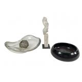 Three Modern Art Objects & Sculpture