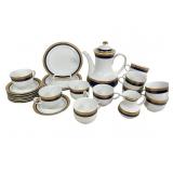 Bavaria Germany Cobalt & Gold Porcelain Set