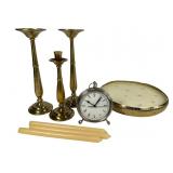 PotteryBarn Candle Holders, Large Candle &amp