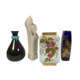 4 Decorative Vases, Tallest 17.