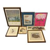 7 Framed Prints Collection