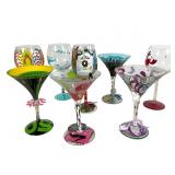 8 Lolita Hand Painted Glasses