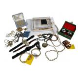 Costume Jewelry & Watches Assortment With Gem