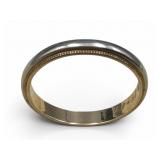 Vintage 14K Dual Tone Wedding Band 1954