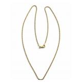 14k Gold Rope Chain Necklace, 20 Inch