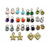 14K Gemstone & Vermeil Earring Charms