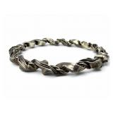 C. Leslie Smith Silver Modernist Bangle