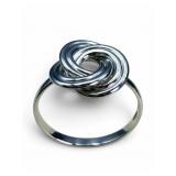 14K White Gold Knot Ring