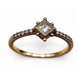 Judith Ripka 14k Diamond Ring