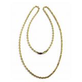 14K Gold Rope Chain Necklace
