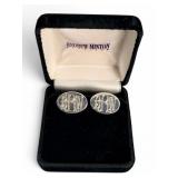 Andrew Minton Sterling Monogrammed Cufflinks