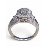 Beaudry 14K Diamond Ring, Size 6