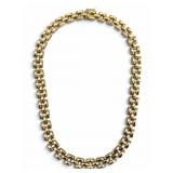 21.2 DWT 14k Panther Link Chain Necklace