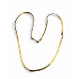 14k 24-Inch Damaged Herringbone Chain