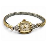 Bulova 10K Rolled GP Ladies Diamond Watch
