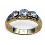 14K Davis Diamond Ring, Size 7