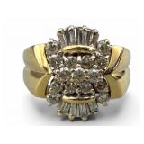 Exquisite 14K & Diamond Ring