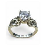 14K Mountz Diamond Celtic Trinity Ring