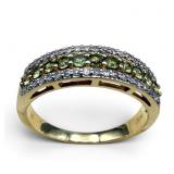 14k Gold Diamond & Sphene Ring