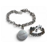 Sterling Ring & 1964 Christmas Bracelet