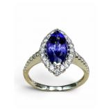 14K Tanzanite & Diamond Ring